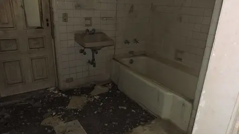 En esta zona es donde más se puede ver el deterioro.