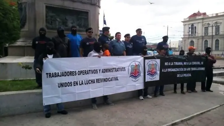 Protesta de policías