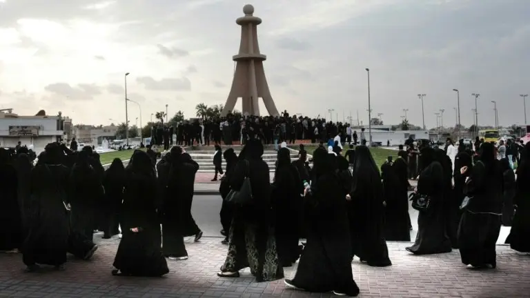 <p>Una protesta en Qatif, Arabia Saudí, el 2 de enero de 2016</p>