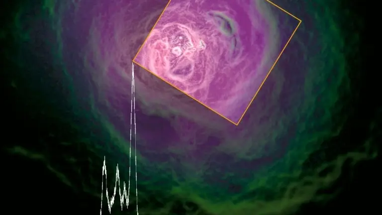 <p>Imagen del satélite Hitomi cedida por la Agencia de Exploración Espacial Japonesa (JAXA), que muestra el cúmulo de galaxias de Perseo el 8 de julio de 2016 en Tokio</p>