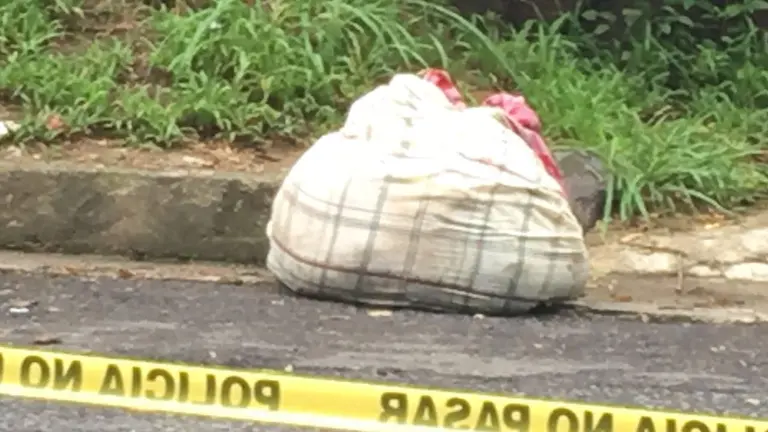 Escena de homicidio en carretera a Los Planes de Renderos