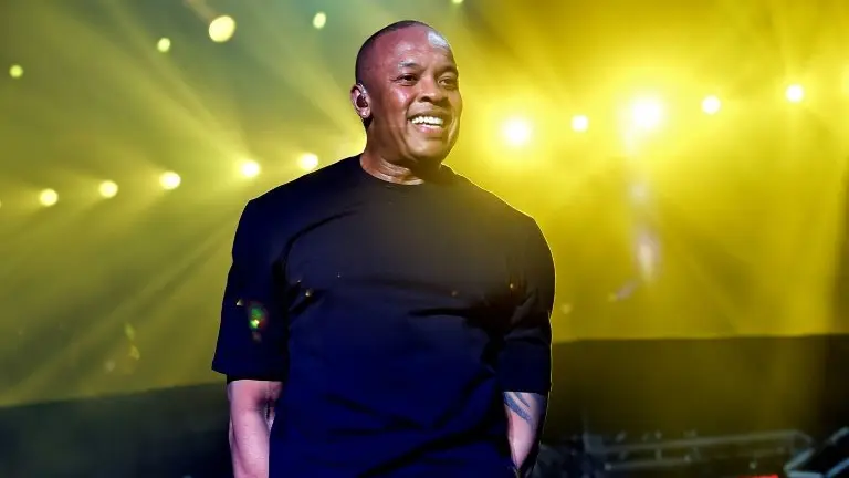 <p>El rapero y productor Dr. Dre el 23 de abril de 2016 en Indio, California</p>
