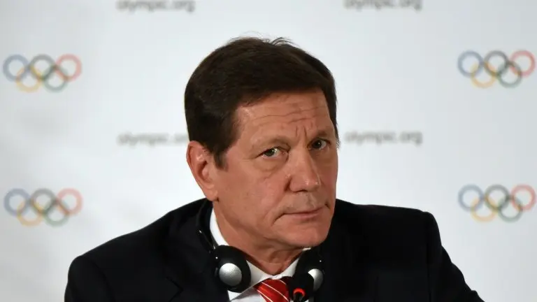 <p>El presidente del Comité Olímpico Internacional Alexander Zhukov el 28 de marzo de 2015 en Pekín</p>