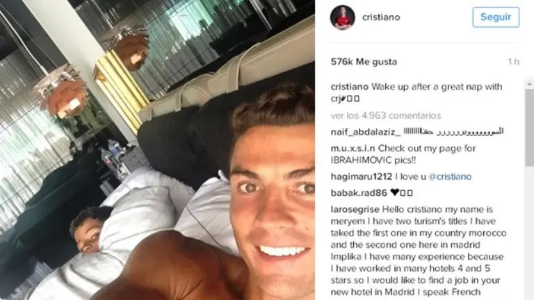 Cristiano de vacaciones