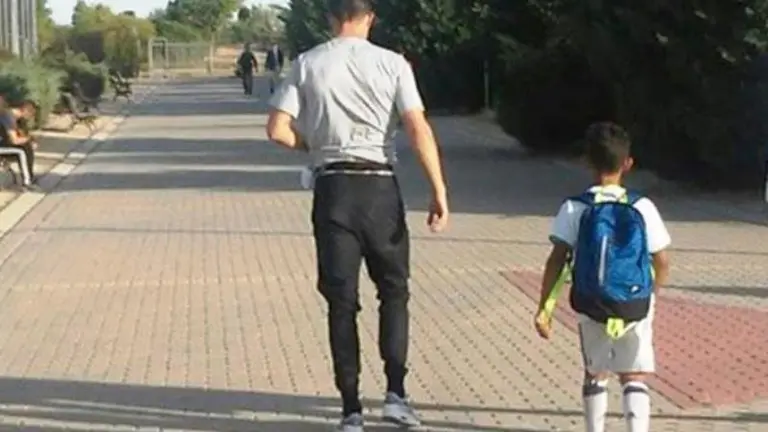 Cristiano y su hijo