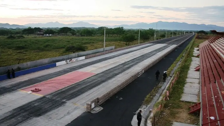 Pista de carrera de Juan Colorado en San Miguel/ Foto Héctor Silva Ávalos.