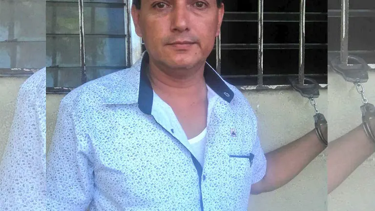 Edwin B Cruz es el detenido en Ciudad Delgado/ Foto PNC