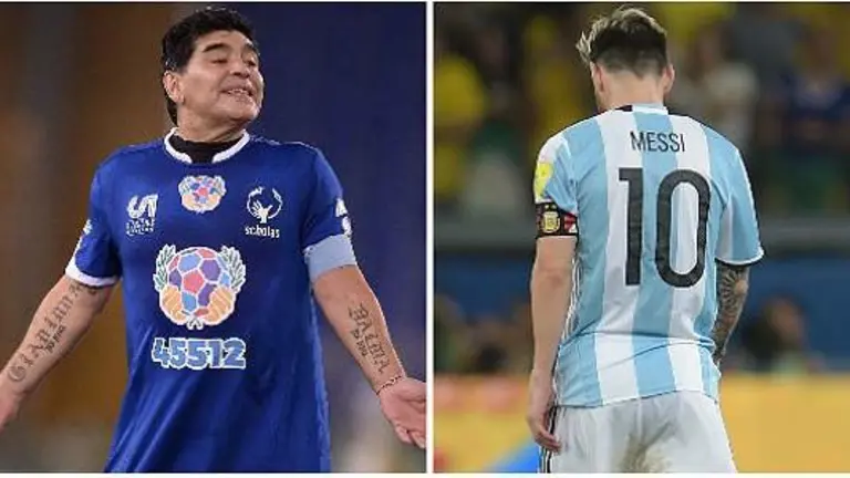 maradona messi
