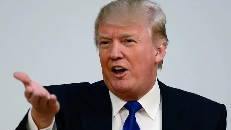 EDINBURGH, SCOTLAND - APRIL 25:  Donald Trump speaks during a press conference following his address to the Scottish Parliament on April 25, 20012 in Edinburgh, Scotland. Trump spoke of his concerns over a proposed wind farm, mooted to built near his new GBP 1 billion golf resort, telling the Scottish Parliament that they will destroy tourism in the country.  (Photo by Jeff J Mitchell/Getty Images)
