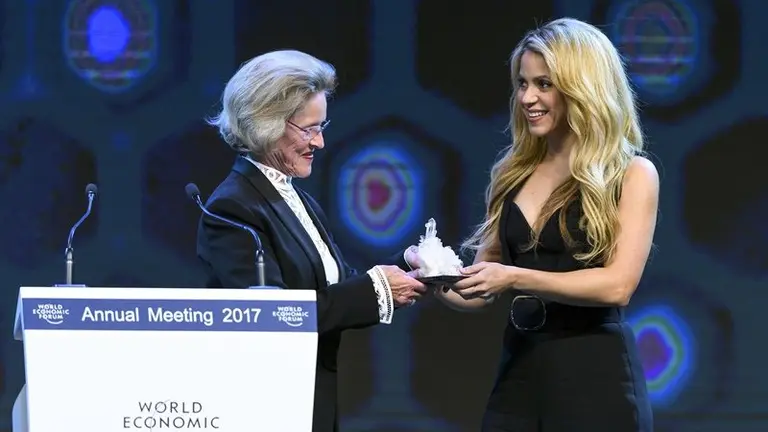 Shakira en Davos
