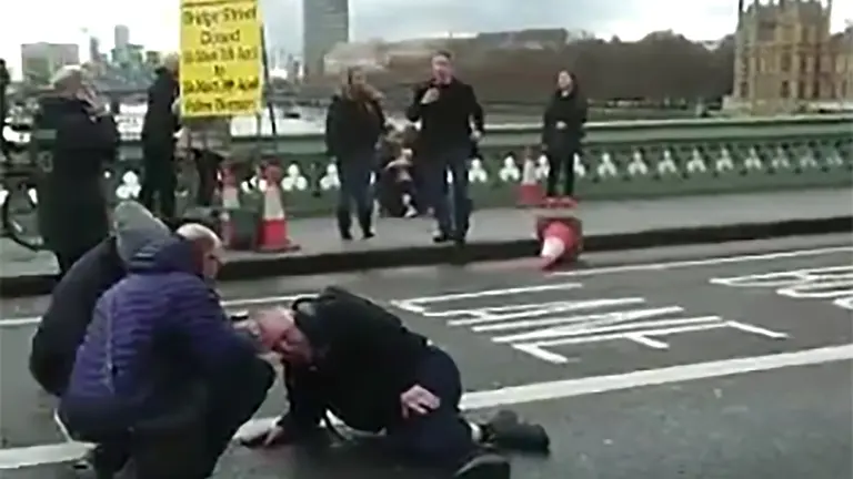 Atentado armado en el Parlamento británico, en Londres