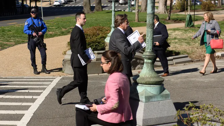 La seguridad en las afueras del Capitolio se ha reforzado