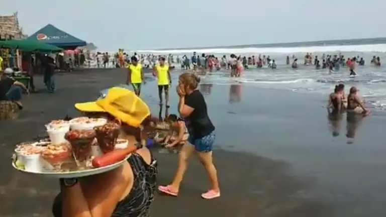 Playa veraneantes