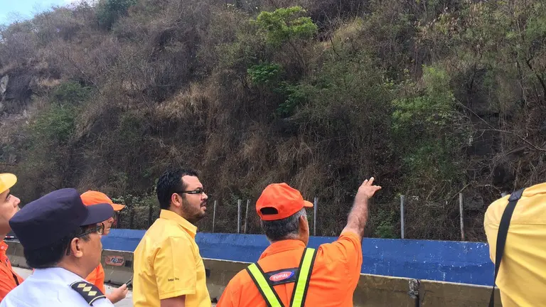 Supervisión en carretera a Los Chorros