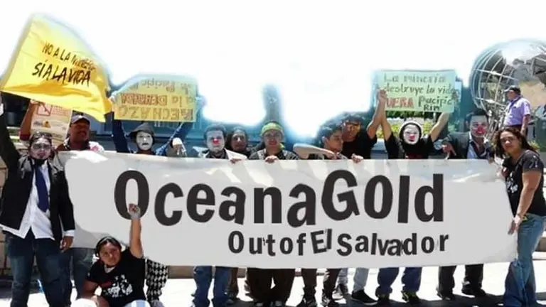 Protesta contra Oceana Gold