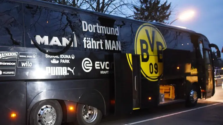 Ataque con bomba a bus del Borussia Dortmund