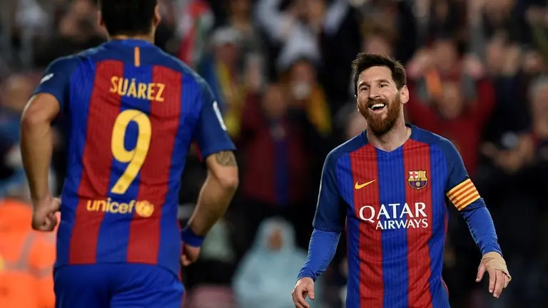 Lionel Messi y Luis Suárez