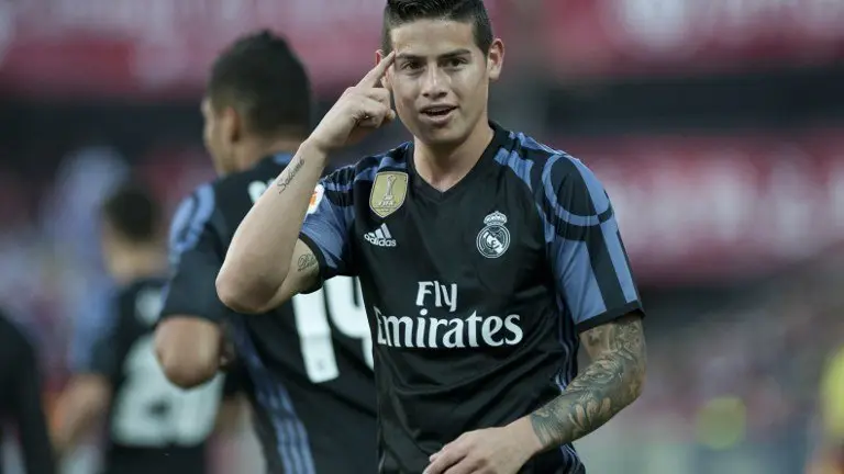 James Rodríguez, mediocampista del Real Madrid