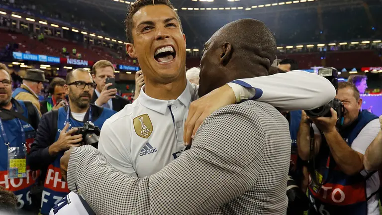 Cristiano Ronaldo celebra el título de Champions League