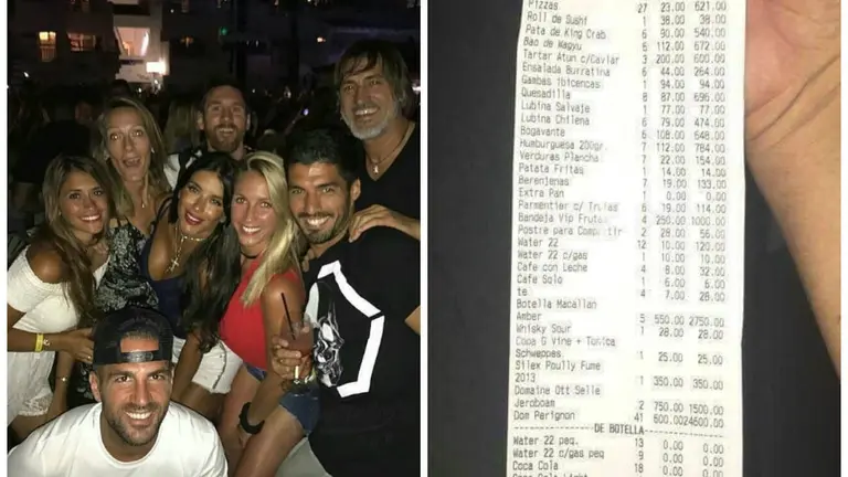 Messi de vacaciones en Ibiza