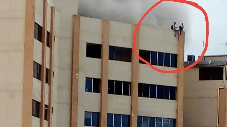 Incendio en Tres Torres, ministerio de Hacienda