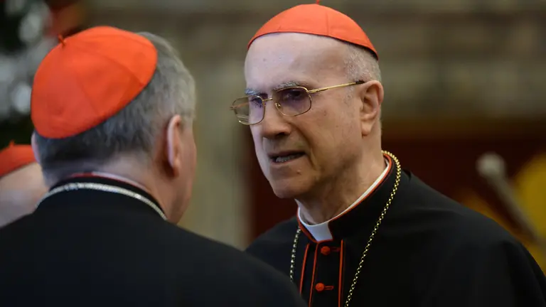 Cardenal Tarcisio Bertone, ex secretario de Estado del Vaticano