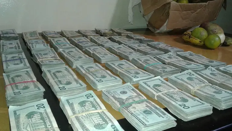 Billetes decomisados