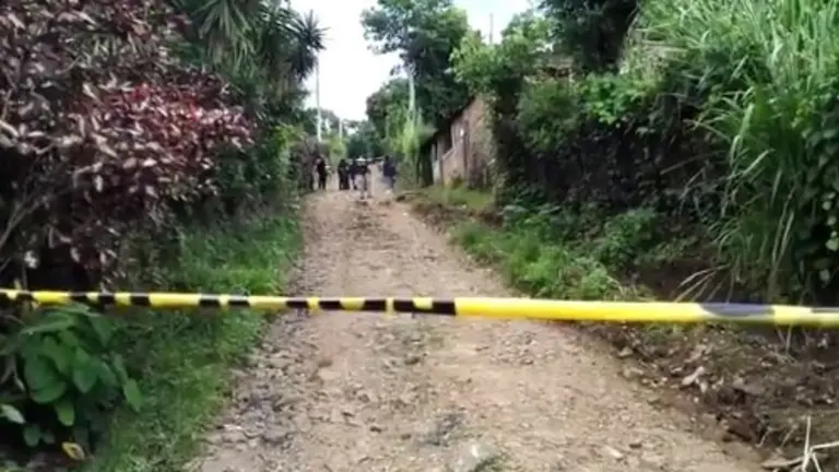 Escena del homicidio de un policía en Ahuachapán