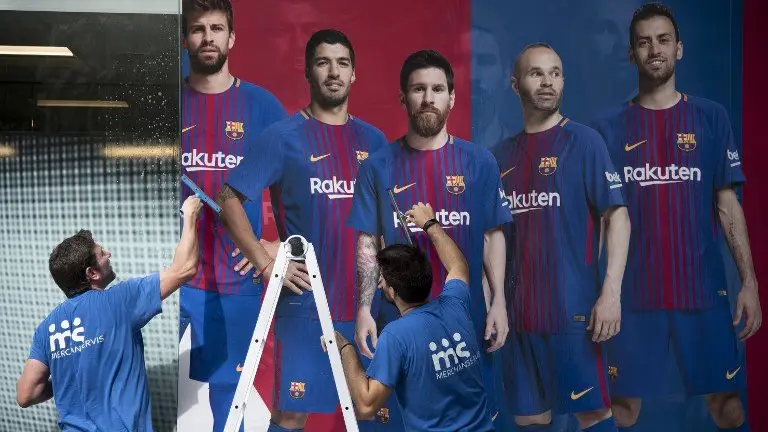 El Barcelona eliminó la imagen de Neymar
