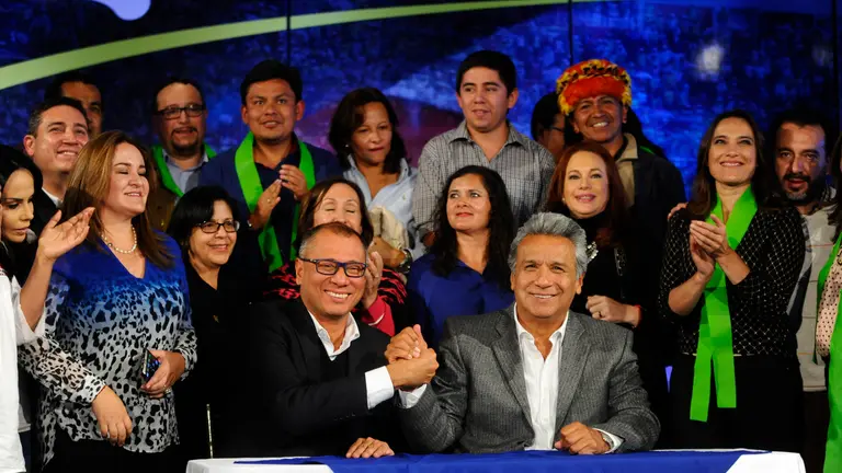 Lenin Moreno y Jorge Glas