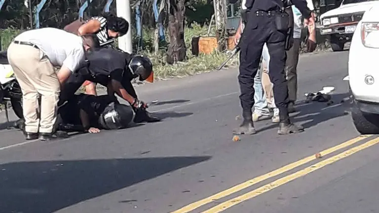 policia lesionado