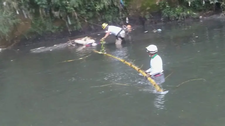 Cadáver en estado de putrefacción en Soyap