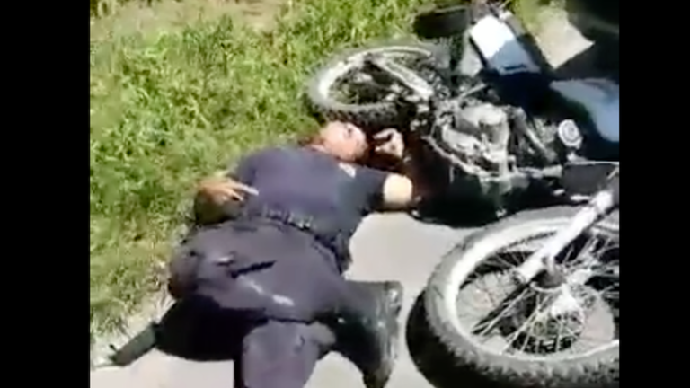 Video policías accidentados