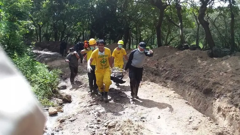 Rescate de cadáver de mujer en Guacotecti