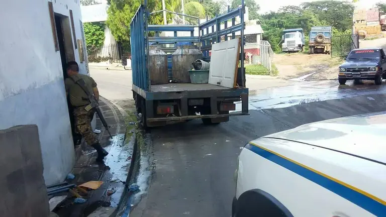 Desalojo de PNC en San Ildefonso