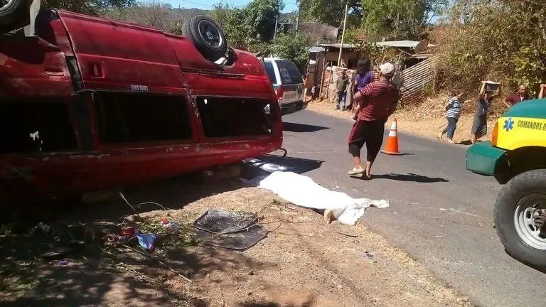 Accidente en Rosario de Mora