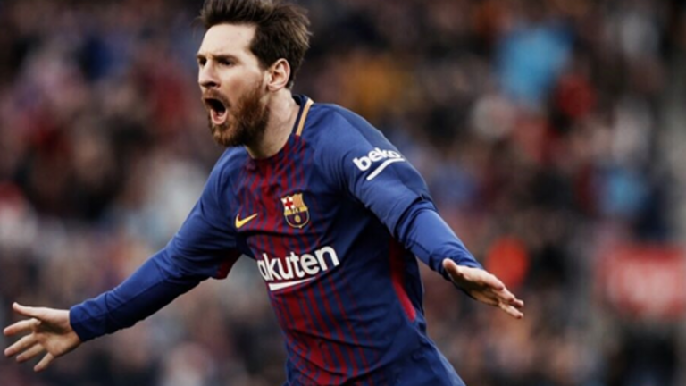 Lionel Messi celebrando un gol