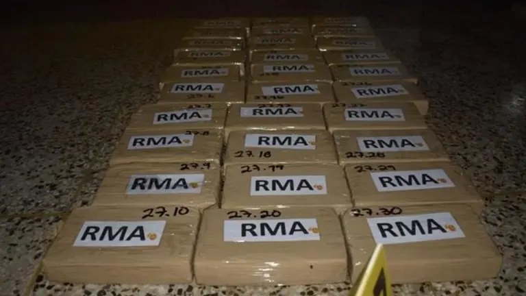 Droga incautada en Guatemala. Foto: Prensa Libre