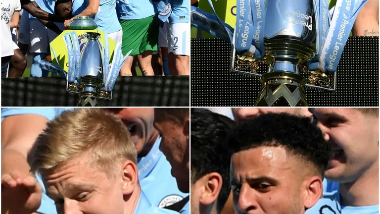 Trofeo de EPL en el suelo