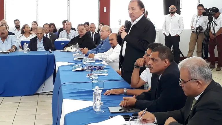 Primera jornada de diálogo en Nicaragua.