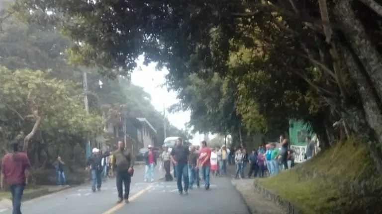 Protesta en parque la Familia