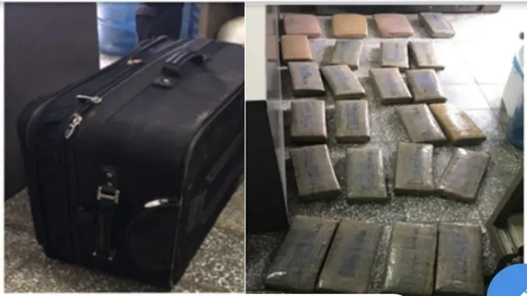 maletas 53 paquete de mariguana