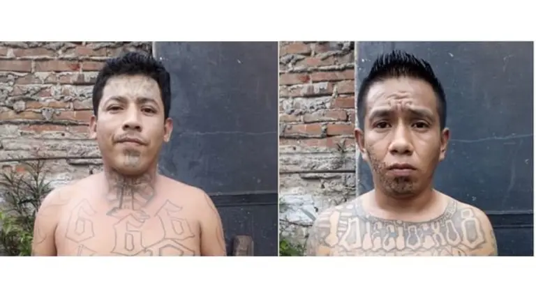 Dos pandilleros de la 18 detenidos