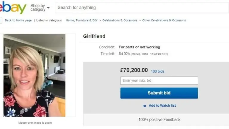 Novia en venta en eBay