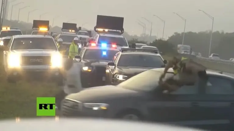 policía arrollado en Florida