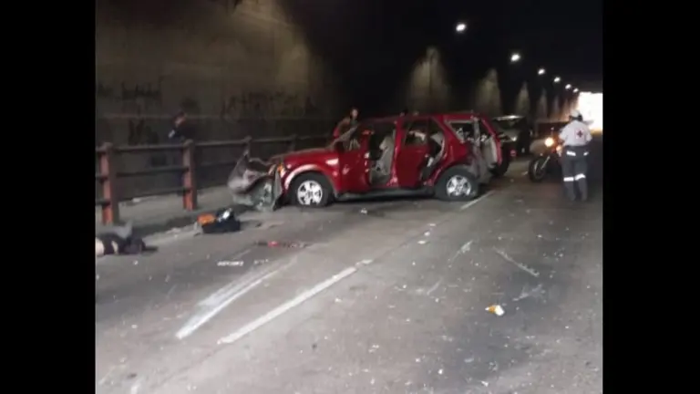 Accidente en túnel