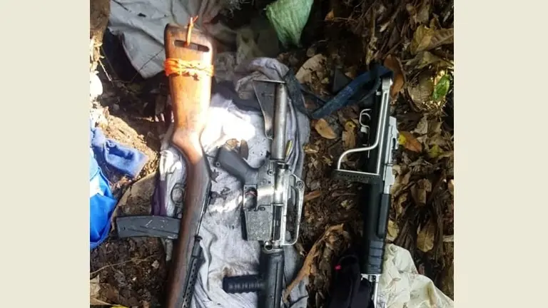 Armas decomisadas en SM