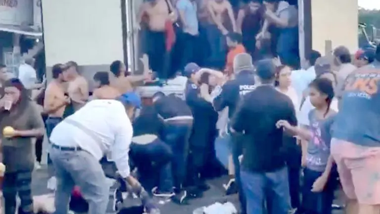 Contenedor de niños migrantes centroamericanos 2