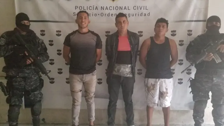 Capturados por PNC en Chirilagua