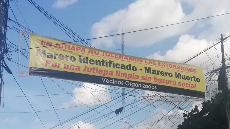 Mensaje contra mareros